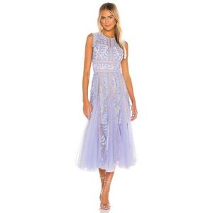 NWOT BRONX AND BANCO Violet Flared Dress in Violet
